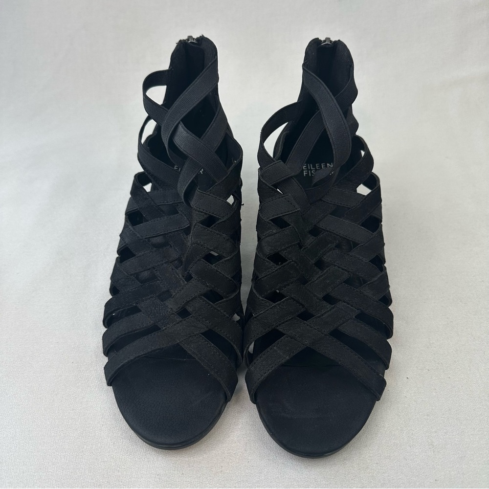 Eileen Fisher Oodle Sandal Black 8.5 - Picture 13 of 14